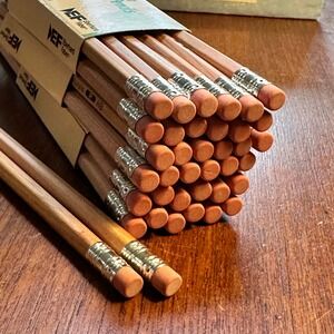 Great Western Drawing 4H & Berol Verithin Purple 752 Vintage Pencils Lot 24ct